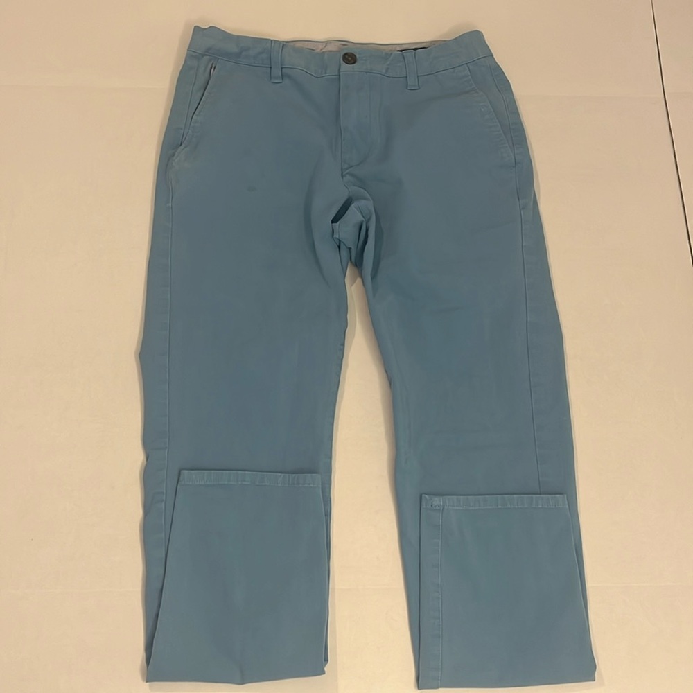 Bonobos Men’s Light Blue Khaki Chino Pants 30/32” Slim Taper